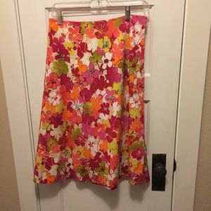 Cynthia Steffe Floral Skirt 6 Embellished